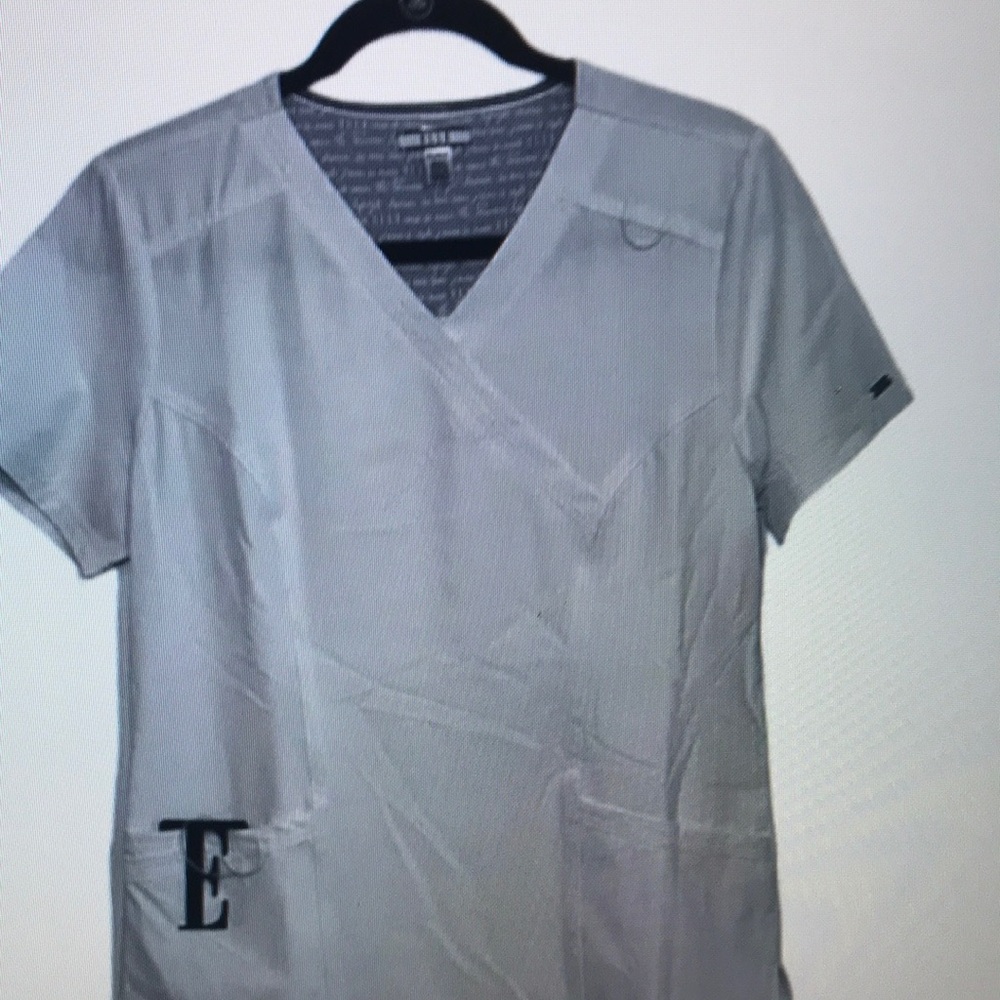 Men's Gray V-Neck Shirt